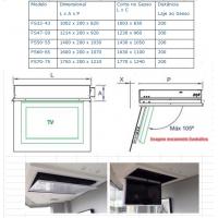 Flap para tv de 32" ate  43" abertura  simples